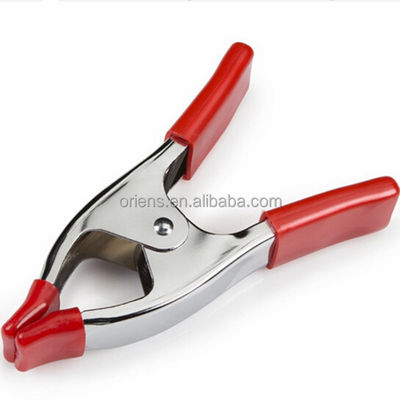 品質  Metal Spring Clip Clamps 2 4 6 Inch Spring Tent Crocodile Clamp Pointed Mouth Electrician 工場