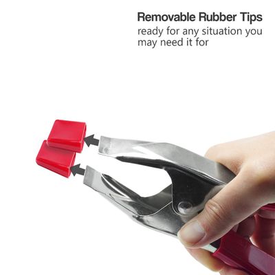 メタル スプリング クリップ クリップ 2 4 6 インチ スプリング テント クロコディール クリップ 尖った口 電工