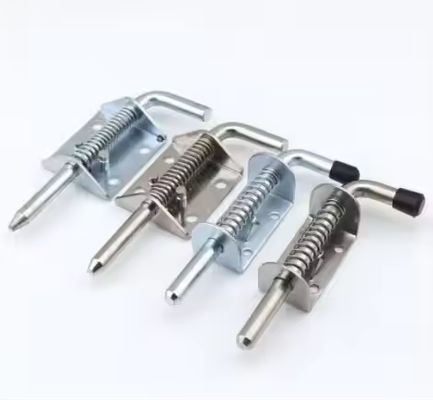 お買い得 亜鉛メッキスプリングラッチピン バレルボルト ブラッシュ仕上げ ドアロック 無料サンプル